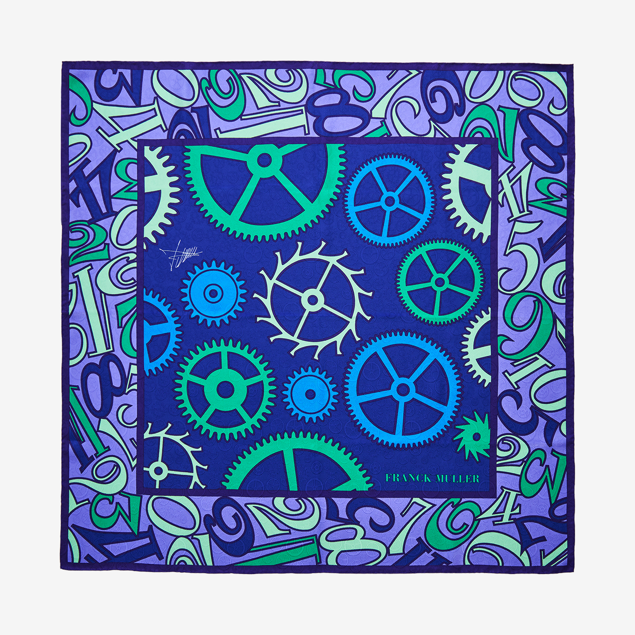 FRANCK MULLER SCARF BLUE CELESTE