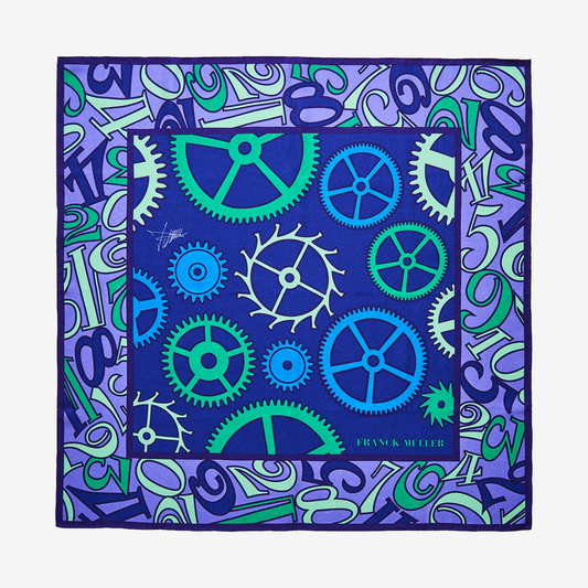 FRANCK MULLER SCARF BLUE CELESTE