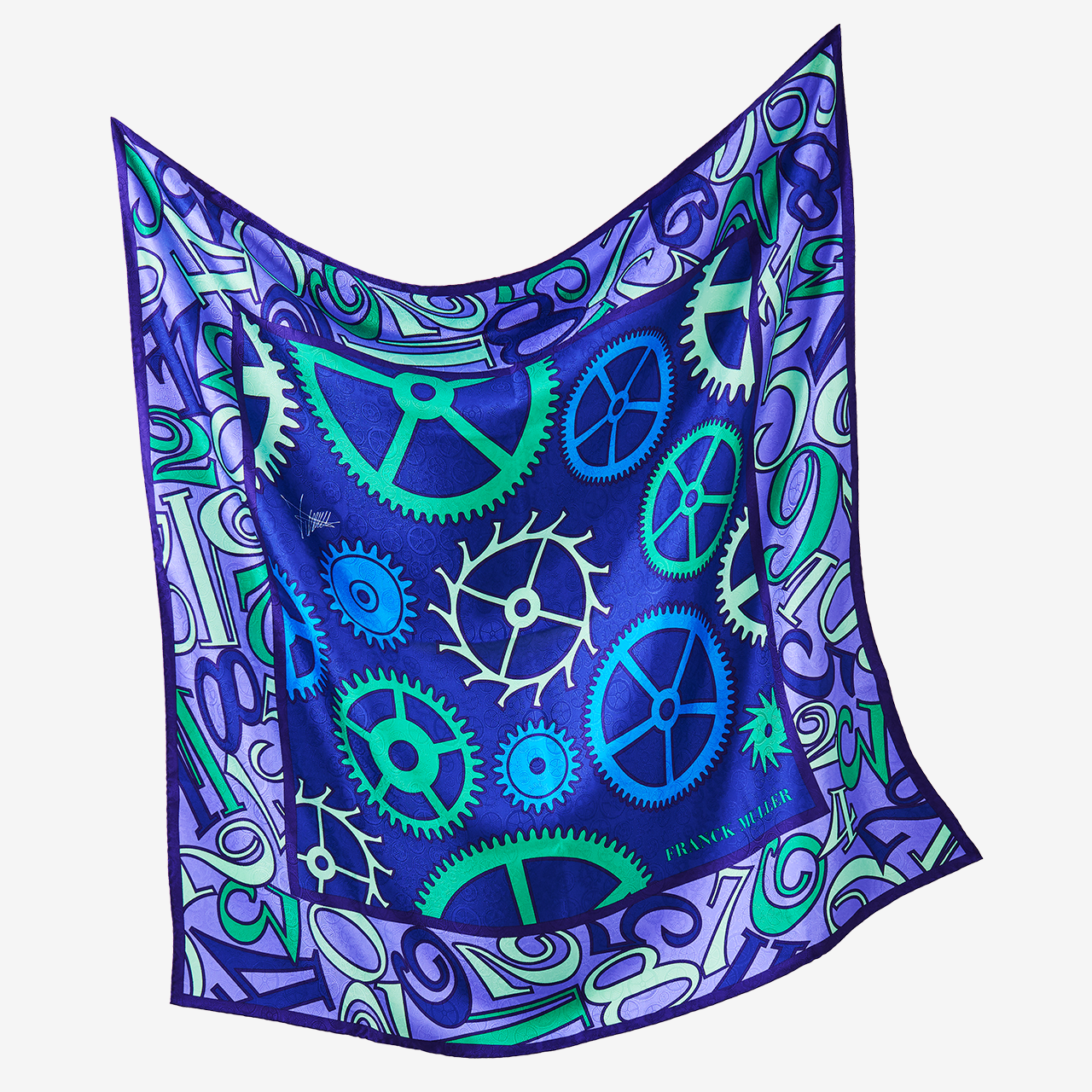 FRANCK MULLER SCARF BLUE CELESTE