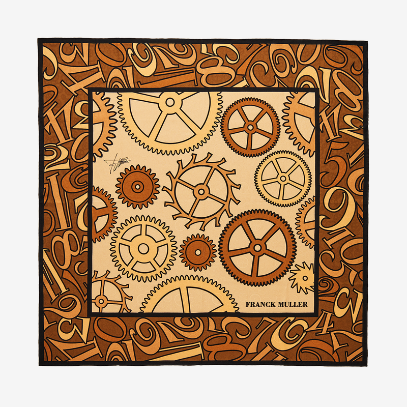 FRANCK MULLER SCARF BEIGE NOIR