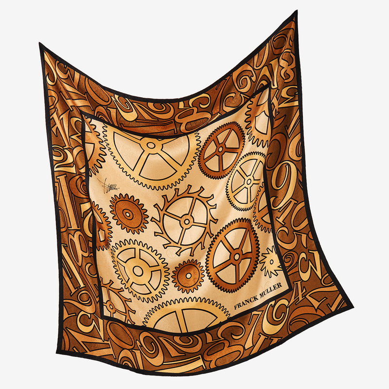 FRANCK MULLER SCARF BEIGE NOIR